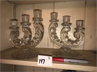 Pr of Vintage Candle Stands