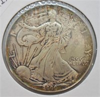 2000 SILVER EAGLE  GEM