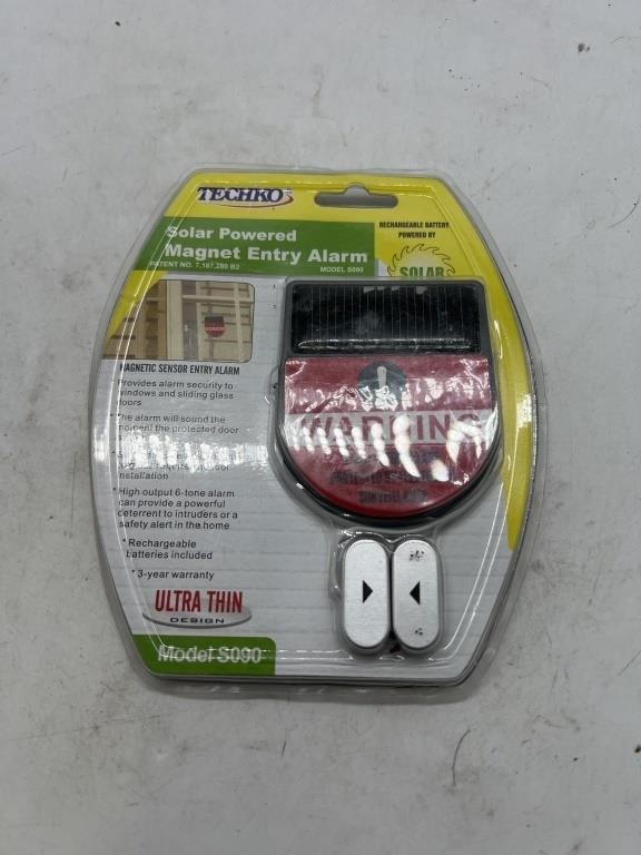 techno solar powdered entry alarm