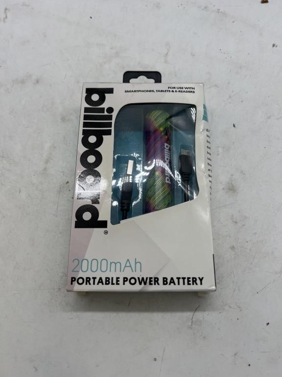 billboard 2000mAh portable power battery