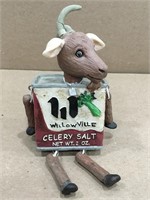 Vintage Farm Animal Spice Can Shelf Sitter