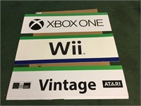 Wii, Xbox, Nintendo Foam Board Signs