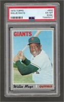 Willie Mays 1970 Topps #600 PSA 6 EX-MT