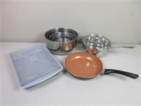 Pans & Metal Bowl Set