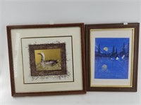 2 Signed, framed Alaskan prints various artists, l