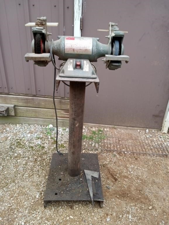 Dayton 6" Bench Grinder on Stand