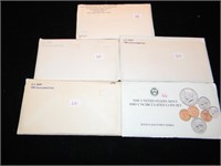 1972, 1975, 1980, 1981, 1989 Mint Sets