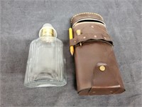 Leather Golf Bag and Flask