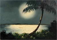 HAROLD NEWTON FLORIDA HIGHWAYMEN MOONLIT SCENE