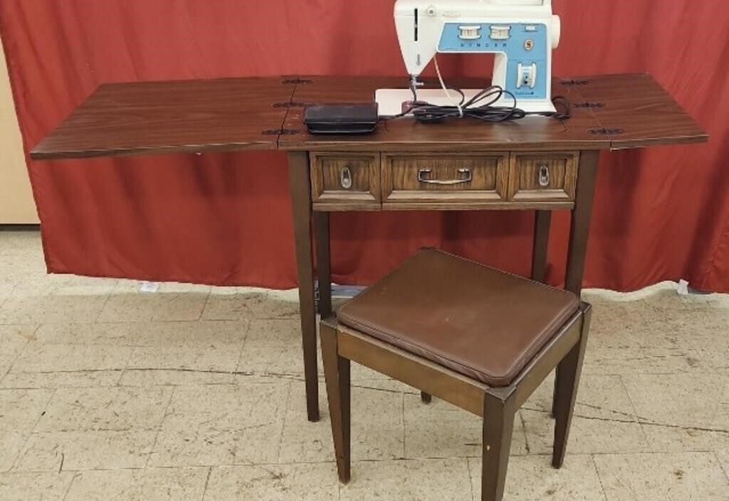 Singer Sewing Machine and Accessories. 27"x18"x31"