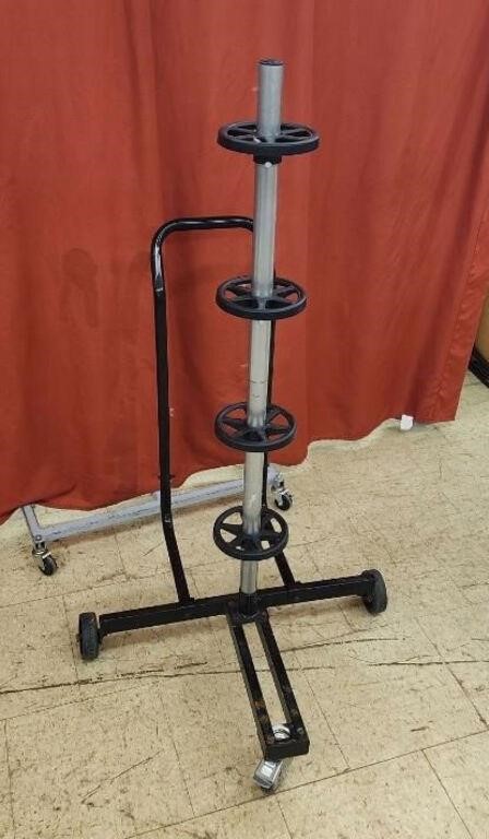 Mobile Tire Stand - measures 28"x28"x30"