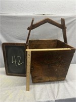 Old Wooden Basket/Bucket