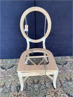 Bamboo & Rattan Baloon Back Side Chair Unfinished