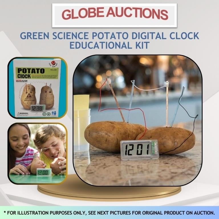 GREEN SCIENCE POTATO DIGITAL CLOCK EDUCATIONAL KIT