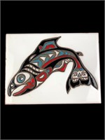 Native American Style Salmon Tile