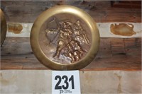 Embossed Brass Plate 11.5"