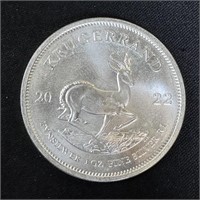 2022 South Africa 1 oz Silver Krugerrand BU