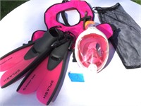 Pink Nature's Wing Snorkel Lot