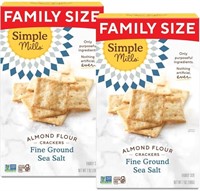 BB 9/23 2Pcs Simple Mills Almond Flour Crackers