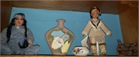 Native American Style Dolls, Vase Decor, Other