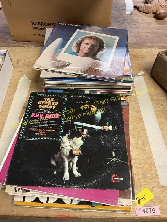 Vinyl records assortment