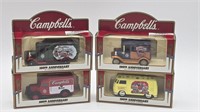 1997 Campbells Soup Model Truck & Van Set Of 4