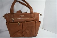 Miss Fong,Leather Diaper Bag / Tote, Backpack