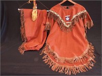 Native American costume with beaded