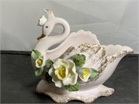 Vintage Swan Hand Painted China
