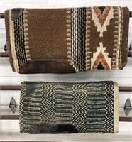 2 Heavy Wool Navajo Print Saddle Pads
