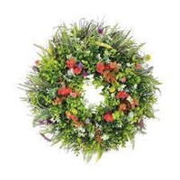 Xeovhv Daisy Lavender Wreath 18inch