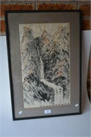 Chinese hand coloured artwork,