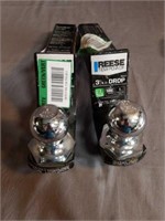 Lot of 2-Reese Towpower Drop with Hitch Ball