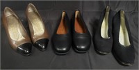 Group of designer style women's shoes, box lot