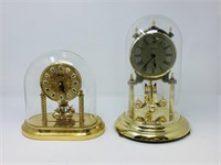 pair of anniversary clocks