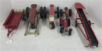 (Z) Lot Of Case IH Metal Tractor Toys. Largest is