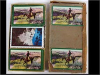 CASE OF THREE WESTERN BRIDFGE SIZE PLAYING CARDS