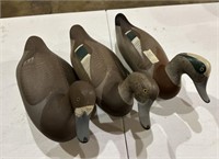Three Unsigned Wood Duck Decoys