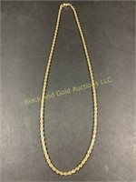 14K gold rope necklace