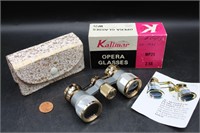 24K G.P. "Kalimar" Mother-of-Pearl Opera Glasses+