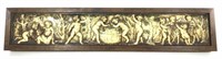 Bas Relief Style Wood Plaster Wall Art Panel