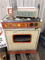 CHILD'S PLAY STOVE(ROUGH), FLOWER BED PLANTER