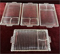 Glass Hors D'oeuvres Serving Set