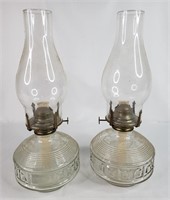Oil Lamps Clear Glass (2)