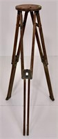 Wooden tripod for survey instrument, 7.5" top,