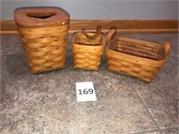 Longaberger Baskets (2), and Tissue Holder (1)