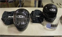 (2) Motorcycle Helmets w/Bags