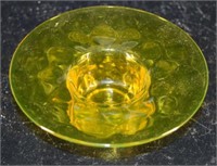 Heisey Uranium Topaz Glass Diamond Pattern