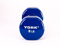 AS IS-YORK Single Vinyl Dipped Dumbbellx2