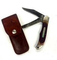 Old Timer Knife 4” w/ Schrade Pouch